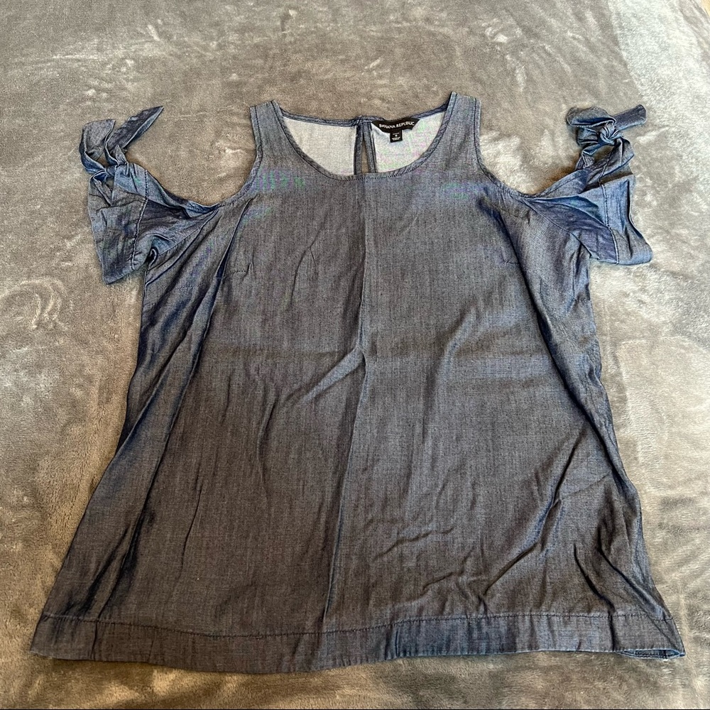 Banana republic denim blouse
